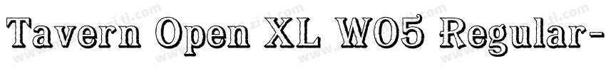 Tavern Open XL W05 Regular字体转换